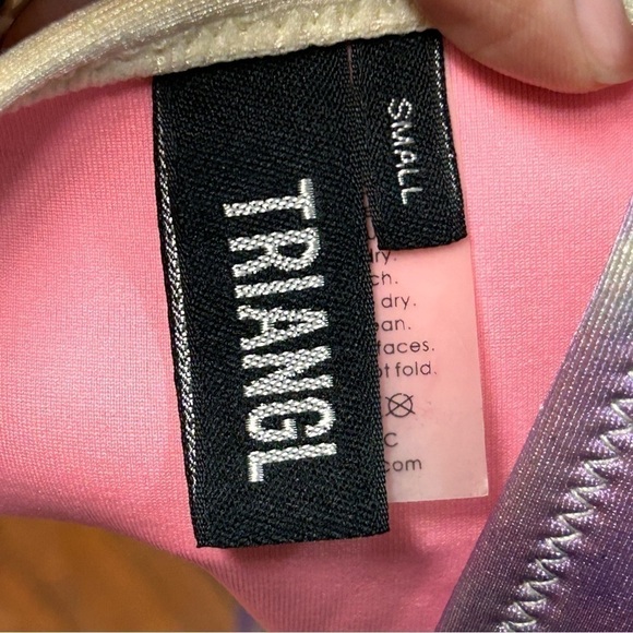 Triangl Bibi Luna Cheeky Purple White Tie Dye bottoms - Picture 5 of 6